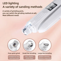 2-In-1 Dog Nail Grinder & Dog/Cat Nail Clippers,Rechargeable Dog Nail Trimmers for Large Medium Small Pets,2 LED Lights and Safety Guard Pet Nail Grinder for Dogs and Cats,Quiet Sharpest Advanced